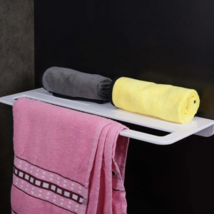 Semi Ceramic Towel Shelf NX-504 | Wall Mounted Bathroom Towel Shelf Rack | Modern Storage Shelf | 21.96 InchSemi Ceramic Towel Shelf NX-504 | Wall Mounted Bathroom Towel Shelf Rack | Modern Storage Shelf | 21.96 Inch