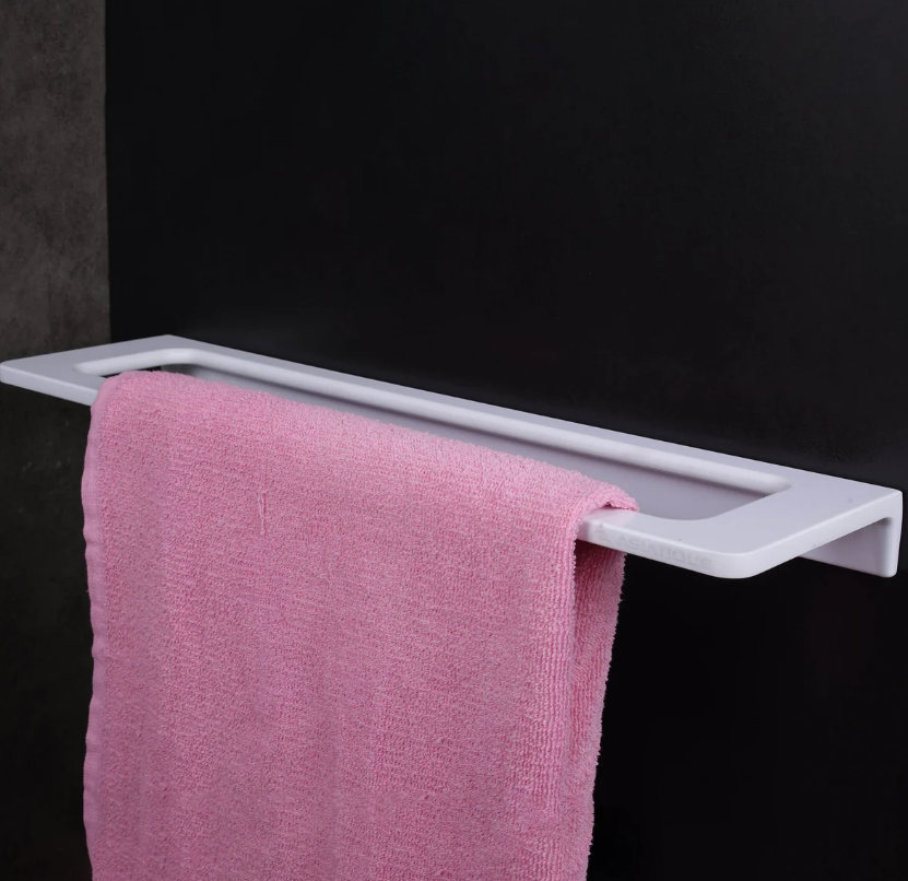Semi Ceramic Towel Rack NX-506 | Wall Mounted Bathroom Towel Holder | Modern Towel Bar Rack | 22 Inch