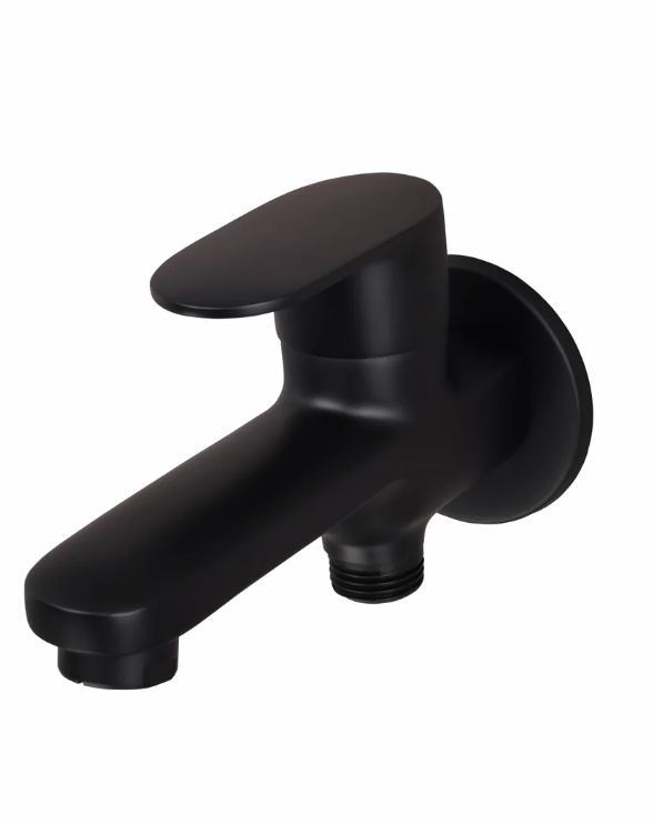 ORIENT BRUSH BLACK SERIES – S/L 2 IN 1 BIB COCK WITH WALL FLANGE (OB-015 S/L M)