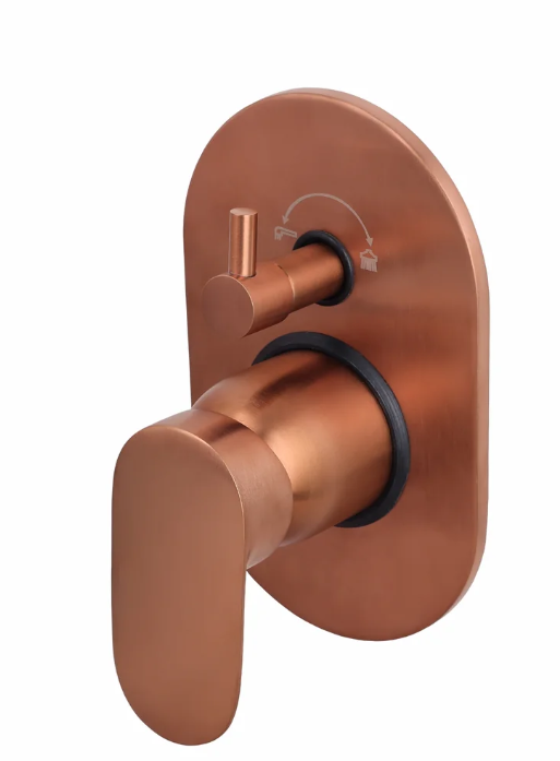 S/L DIV. UPPER PARTS HANDLE, BUTTON & PLATE – ORIENT BRUSH ROSE GOLD SERIES (ORG-024 M)