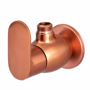ANGLE COCK WITH WALL FLANGE – ORIENT BRUSH ROSE GOLD SERIES (ORG-005 M)