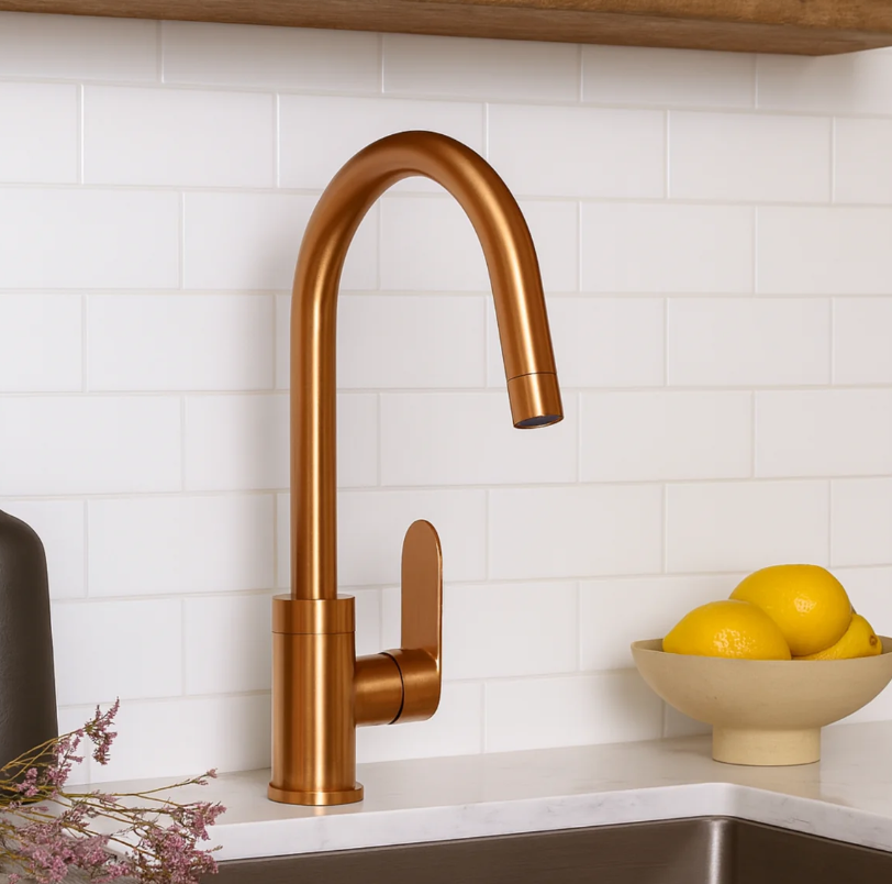 S/L SINK MIXER TABLE MOUNTED – ORIENT BRUSH ROSE GOLD SERIES (ORG-027 M)