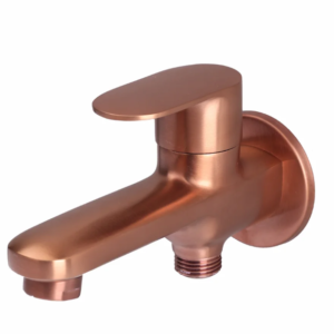 S/L 2 IN 1 BIB COCK WITH WALL FLANGE – ORIENT BRUSH ROSE GOLD SERIES (ORG-015 S/L M)