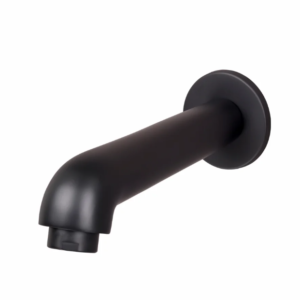 DIV. PLAIN SPOUT WITH WALL FLANGE – FLORENT BRUSH BLACK SERIES (FB-025 M)