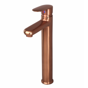 S/L BASIN MIXER WITH EXTENDED BODY & BRAIDED HOSES – ORIENT BRUSH ROSE GOLD SERIES (ORG-009EX M)