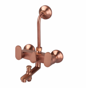 3 IN 1 WALL MIXER WITH PROVISION FOR TELEPHONE SHOWER & OVERHEAD SHOWER – ORIENT BRUSH ROSE GOLD SERIES (ORG-018 M)