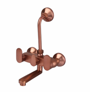WALL MIXER TELEPHONIC WITH ‘L’ BEND FOR ARRANGEMENT OF O/H SHOWER – ORIENT BRUSH ROSE GOLD SERIES (ORG-017 M)WALL MIXER TELEPHONIC WITH ‘L’ BEND FOR ARRANGEMENT OF O/H SHOWER – ORIENT BRUSH ROSE GOLD SERIES (ORG-017 M)