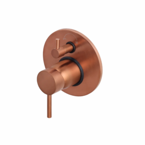 S/L DIV. UPPER PARTS – HANDLE, BUTTON & PLATE – FLORENT BRUSH ROSE GOLD SERIES (FRG-024 M)