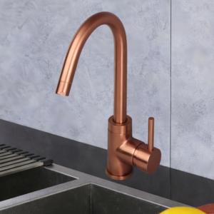 S/L SINK MIXER TABLE MOUNTED – FLORENT BRUSH ROSE GOLD SERIES (FRG-027 M)