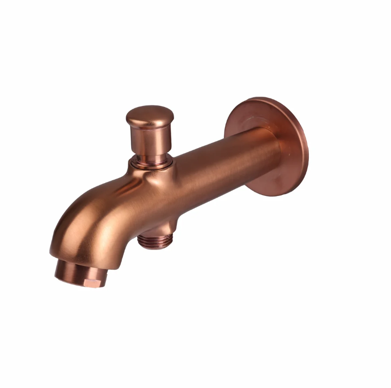 DIV. TIPON SPOUT WITH WALL FLANGE – FLORENT BRUSH ROSE GOLD SERIES (FRG-026 M)