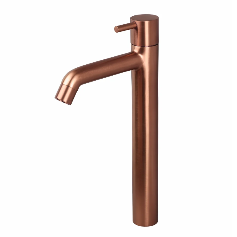 PILLAR COCK WITH EXTENSION BODY – FLORENT BRUSH ROSE GOLD SERIES (FRG-023 M)