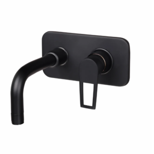 S/L BASIN MIXER WALL MOUNTED FULL SET – BRONZE BRUSH BLACK SERIES (BB-019 M)