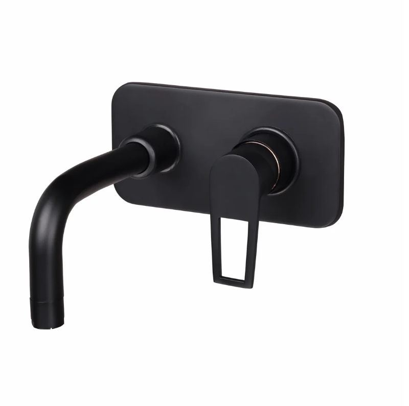 S/L BASIN MIXER WALL MOUNTED FULL SET – BRONZE BRUSH BLACK SERIES (BB-019 M)