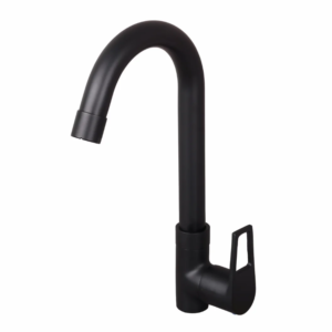 PILLAR COCK WITH SWIVEL ‘J’ SPOUT – BRONZE BRUSH BLACK SERIES (BB-002 M)
