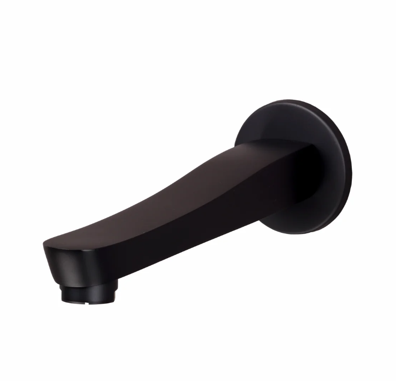 DIV. PLAIN SPOUT WITH WALL FLANGE – BRONZE BRUSH BLACK SERIES (BB-025 M)