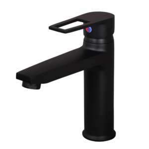 S/L BASIN MIXER WITH BRAIDED HOSES – BRONZE BRUSH BLACK SERIES (BB-009 M)