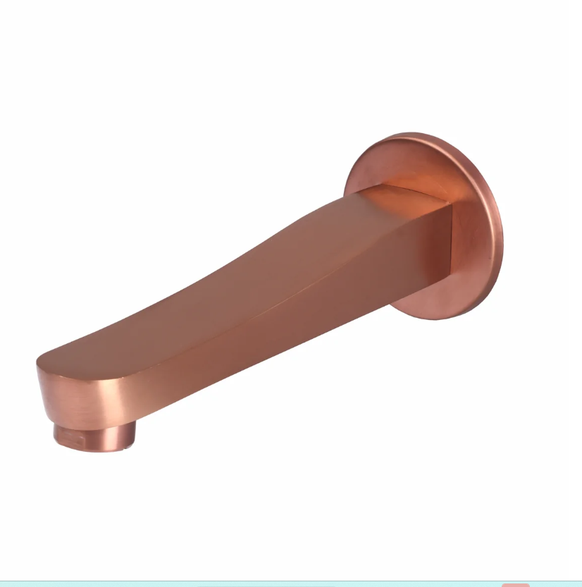 DIV. PLAIN SPOUT WITH WALL FLANGE – BRONZE BRUSH ROSE GOLD SERIES (BRG-025 M)